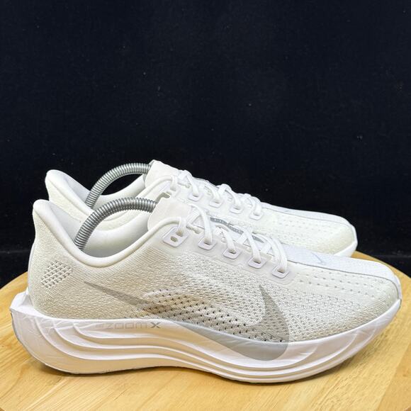 Mens Size 8.5 Nike Pegasus Plus White Wolf Grey Running Shoes FQ7262 102 NEW - Picture 4 of 10